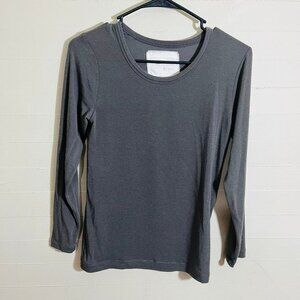V::room Charcoal Tencel Cashmere Blend Top SZ 1 - Small